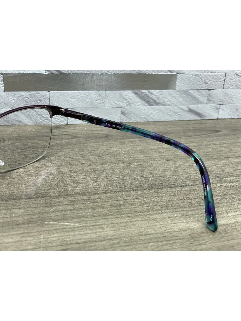 Wittnauer Eyeglasses, Frames Only, Charlene, 54-16-145, Metal/Plastic, Violet